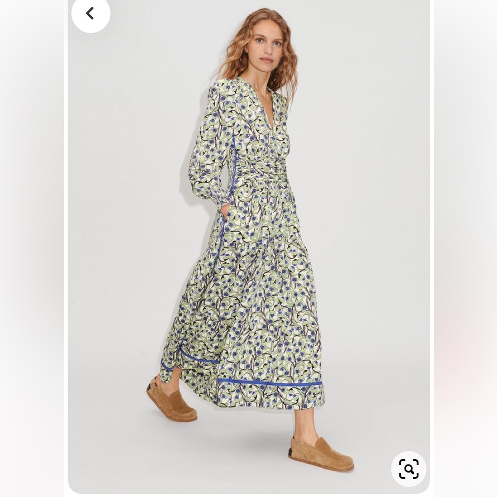 ME+EM Trailing Flower Print Maxi Dress US 10